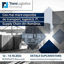 Specialiștii din domeniul transportului și logisticii își dau întâlnire la București: 12-14 octombrie 2022, Romexpo