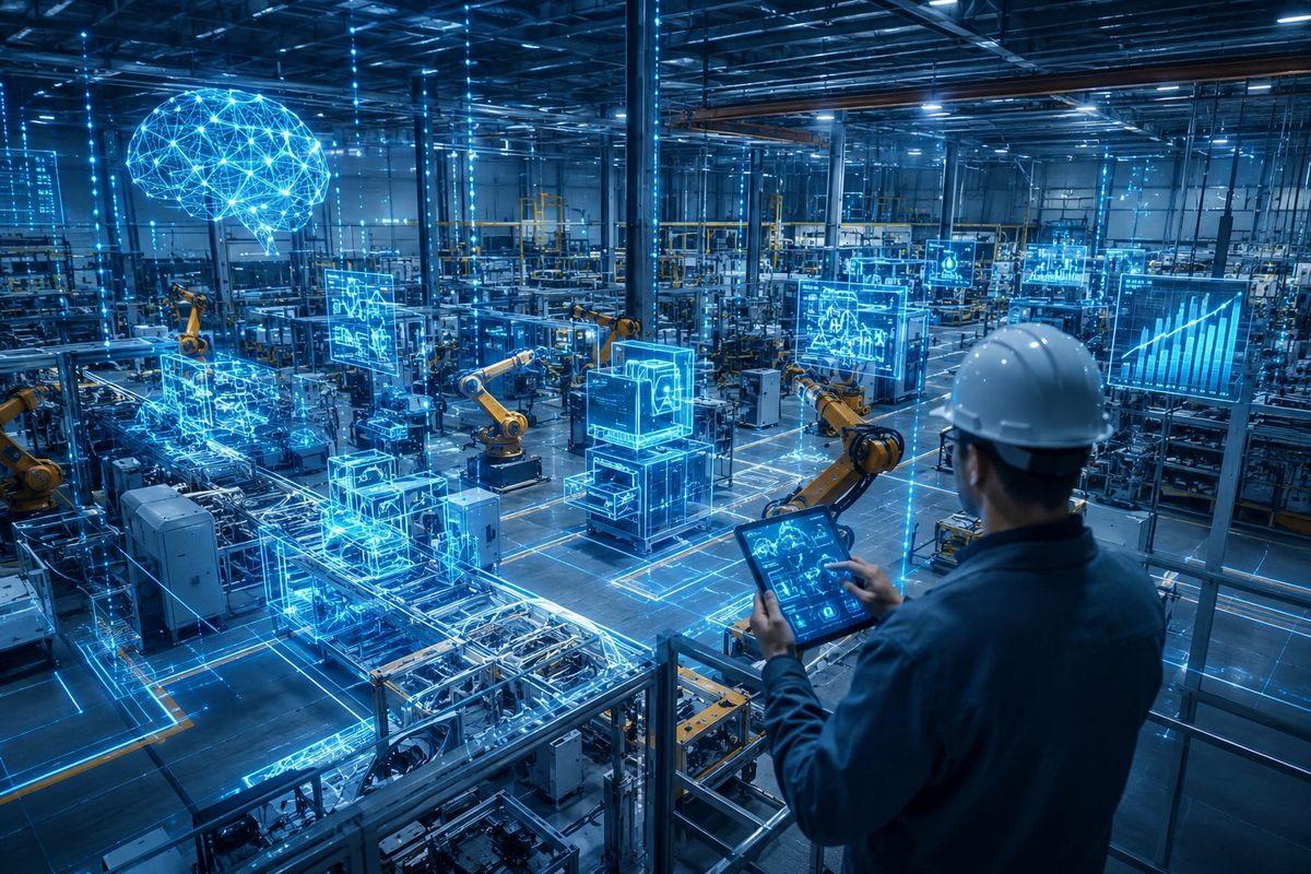 Fabricile cu AI ar putea genera câștiguri de productivitate de până la 60%, potrivit unui raport BCG